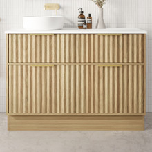Salamander 1200mm Freestanding Single Vanity with Solid Surface Countertop